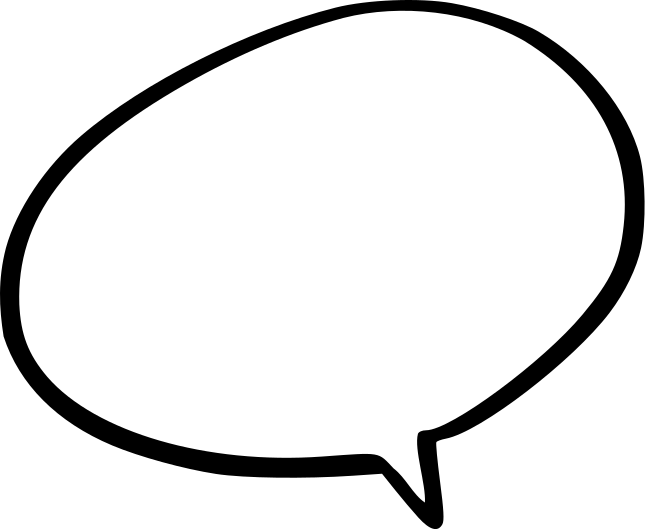Sprechblase als Symbol für E-Mail-Kontakt