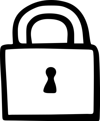Ein Schloss - für die Datenschutzkonformität der Lernentwicklungsmappe.