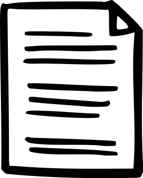 Symbol für Kontaktformular – Beschriebene Seite